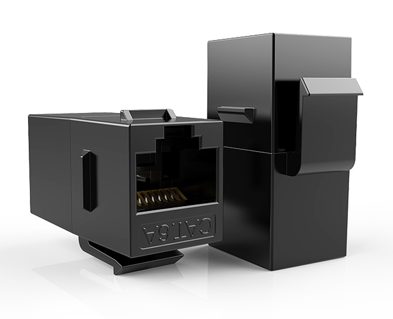 英曼網(wǎng)絡(luò)直通頭/網(wǎng)線直通延長(zhǎng)器，網(wǎng)線對(duì)接頭千兆R(shí)J45連接器Keystone Jack