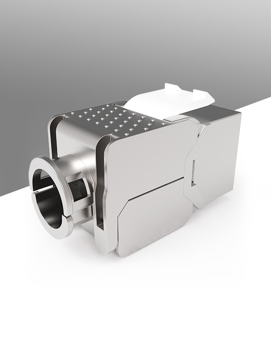 鋅合金-屏蔽免打網絡模塊