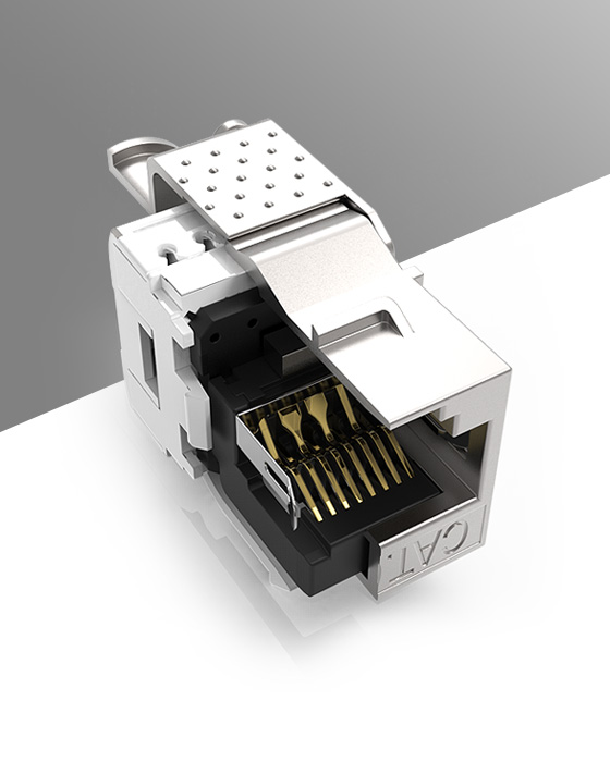 鋅合金-屏蔽免打網絡模塊