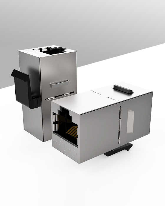 網絡直通頭,屏蔽直通頭,網線連接器