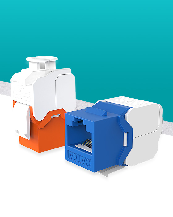 CAT6A Tool-less Keystone Jack
