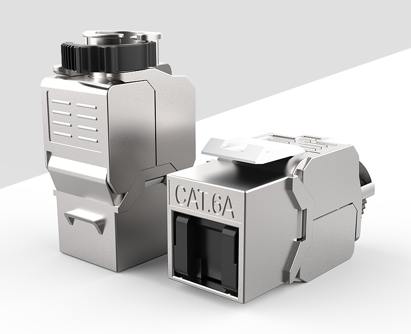 英曼-鋅合金屏蔽免打網絡模塊 Keystone Jack