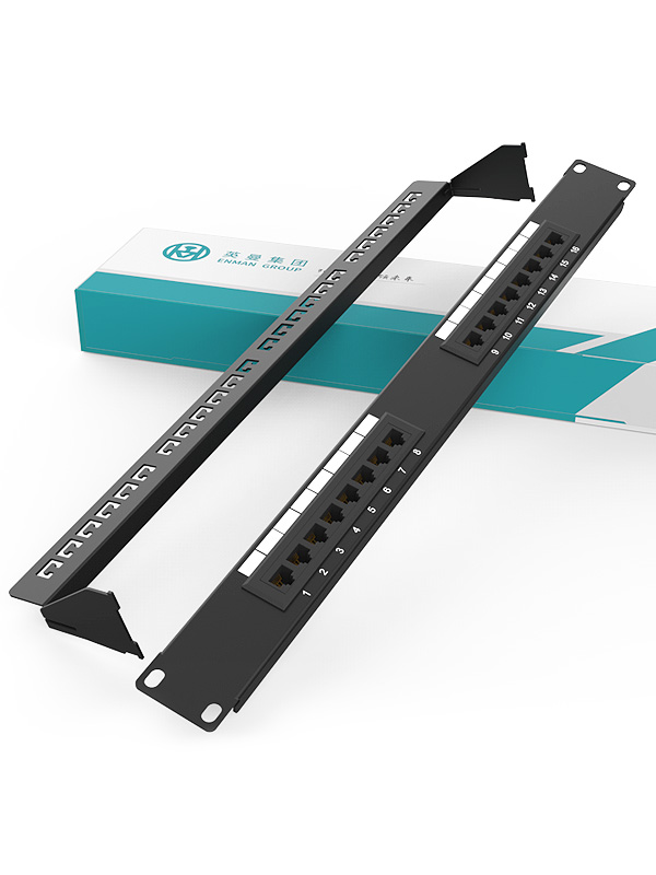 1U 16 Ports Network Patch Panel