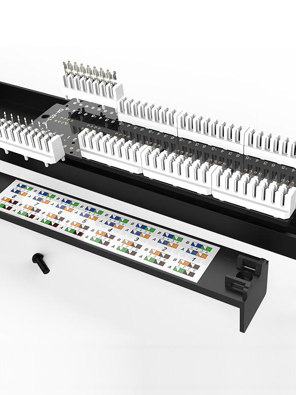 1U 16 Ports Network Patch Panel