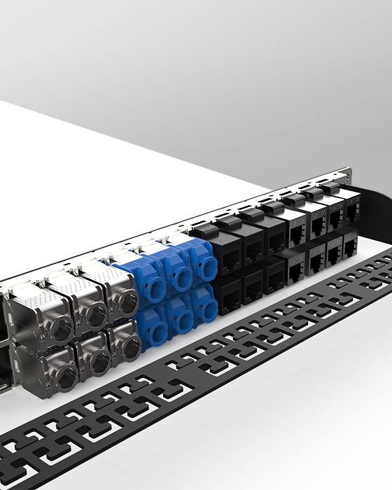 1U48口-直通網絡空配架