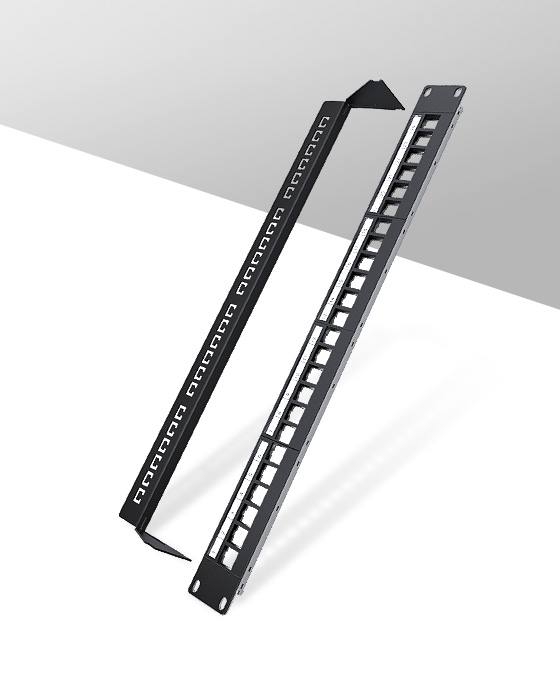 1U24口-屏蔽網絡空配架