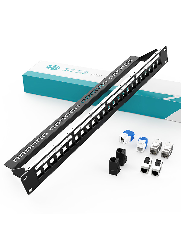 1U24口-屏蔽網(wǎng)絡(luò)空配架