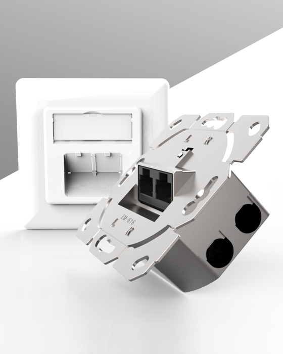 80型-網絡面板,電腦插座