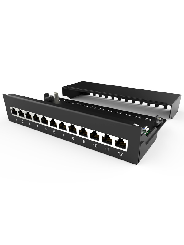 1U12口-防塵網絡配線架