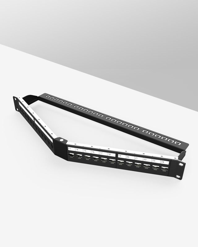 1U24口-屏蔽折彎空配架