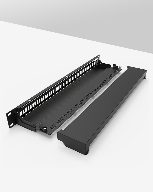 1U24口-屏蔽網(wǎng)絡空配架