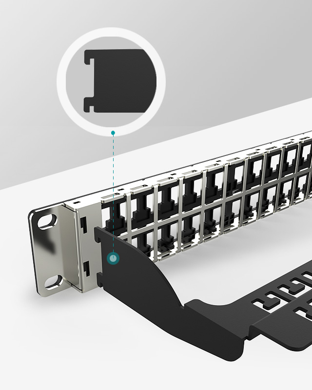 1U48口直通網(wǎng)絡(luò)空配架