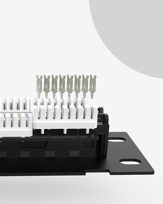 1U12口-防塵網絡配線架