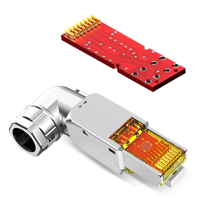 八類鋅合金免打水晶頭